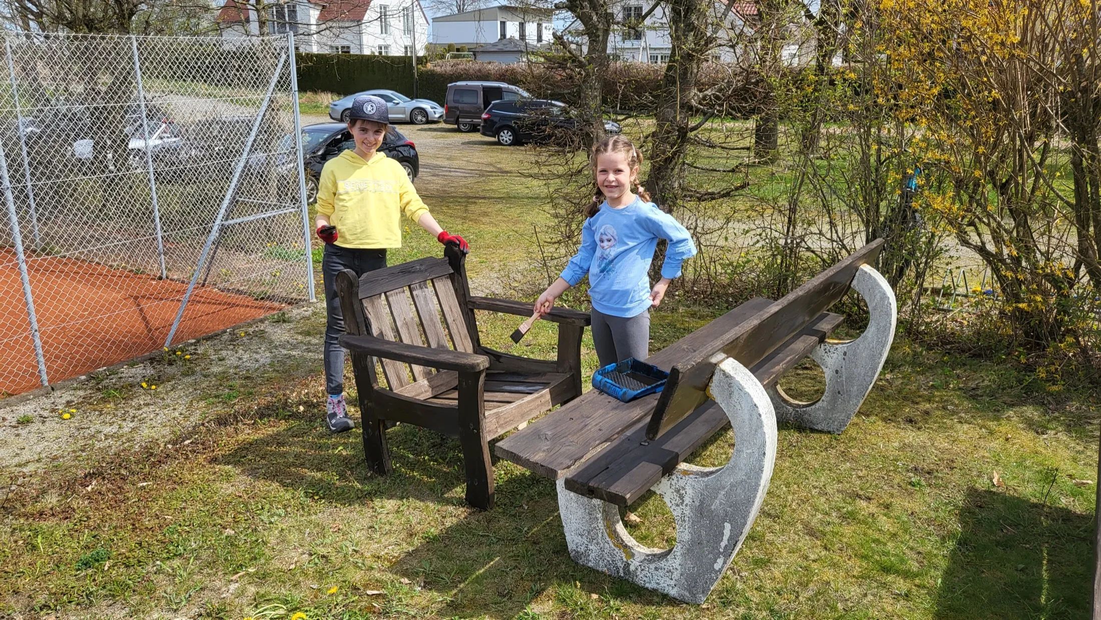 Arbeitseinsatz am Tennisheim